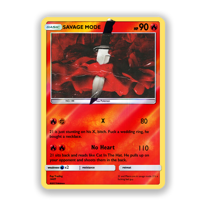 21 Savage SAVAGE MODE Pokémon Card