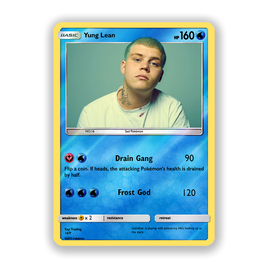 Yung Lean Holographic Pokémon Card