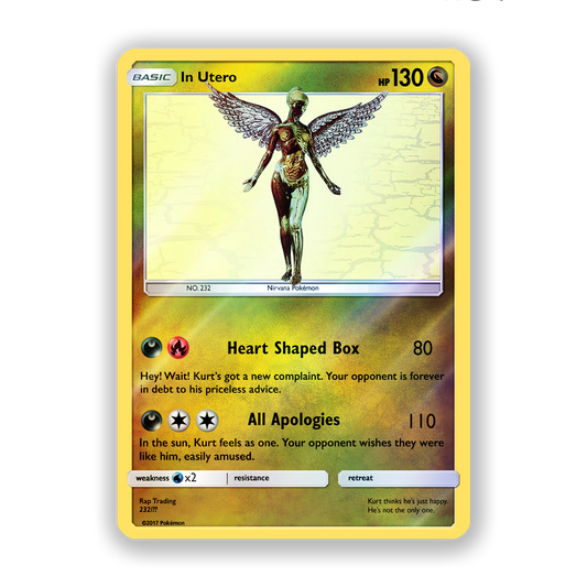 Nirvana In Utero Pokémon Card