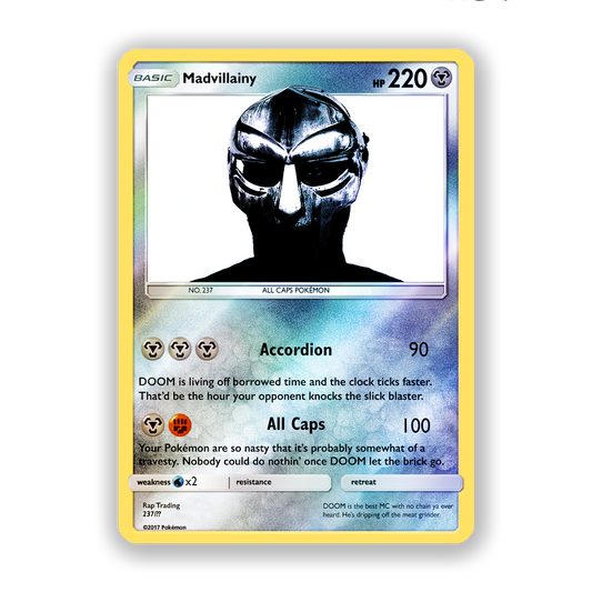 MF DOOM Madvillainy Pokémon Card