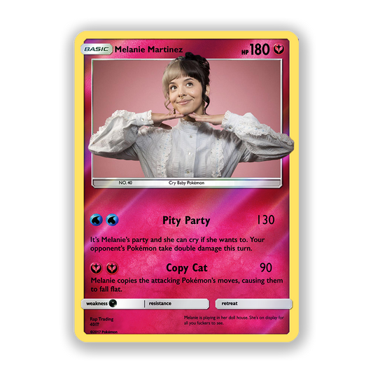 Melanie Martinez Holographic Pokémon Card