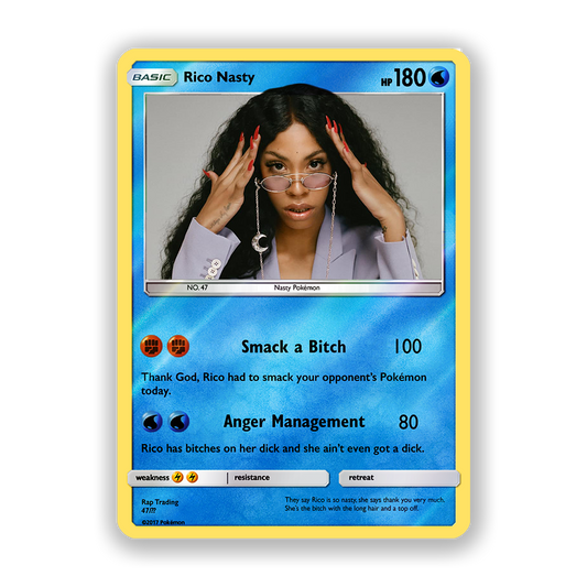 Rico Nasty Holographic Pokémon Card