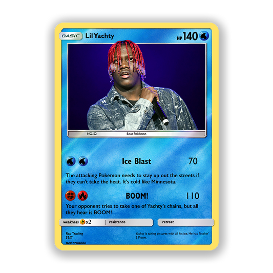 Lil Yachty Holographic Pokémon Card