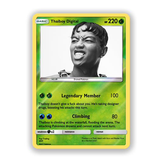 Thaiboy Digital Holographic Pokémon Card