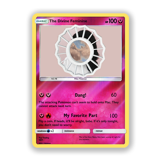 Mac Miller The Divine Feminine Holographic Pokémon Card