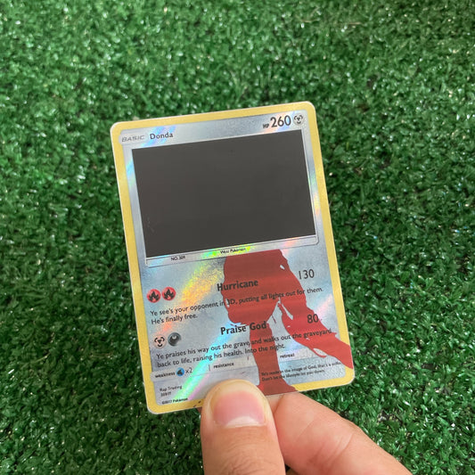 Kanye West Donda Holographic Pokémon Card