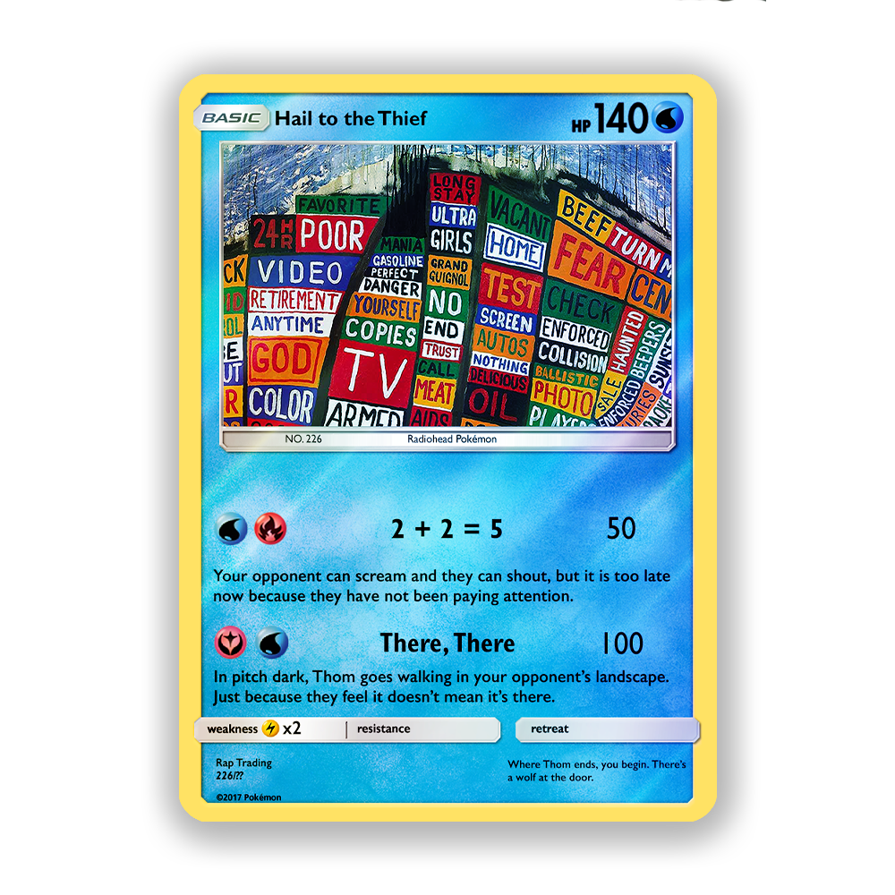 Radiohead Pokémon Card Bundle