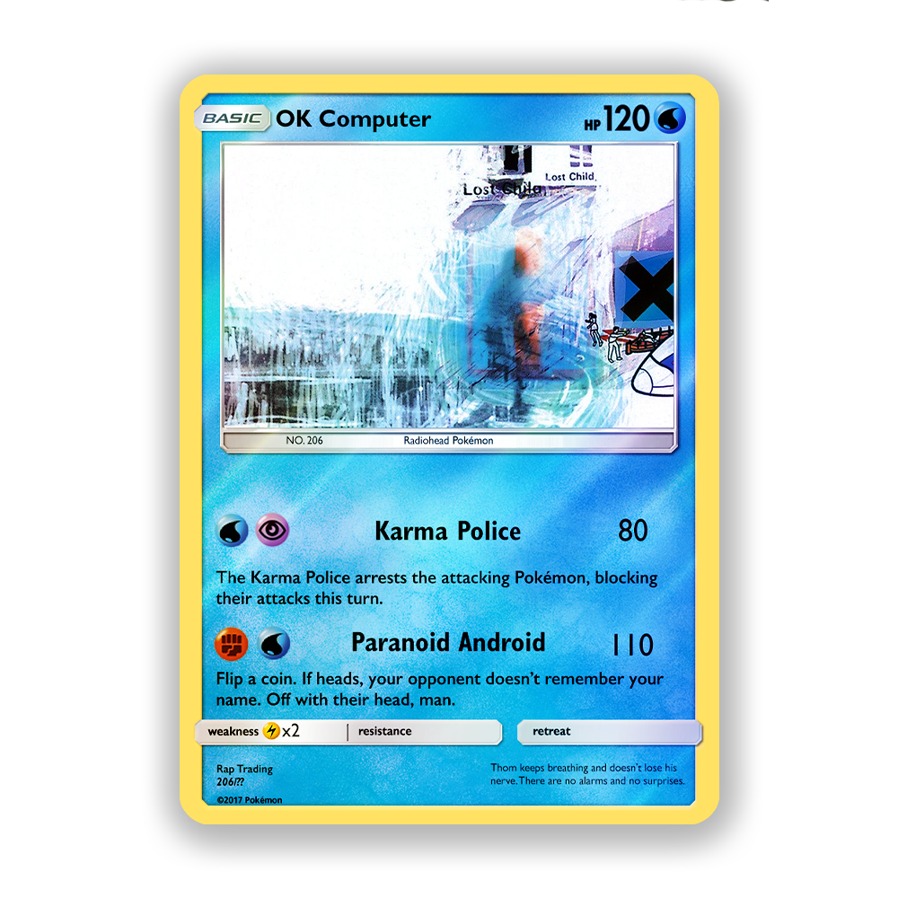 Radiohead Pokémon Card Bundle